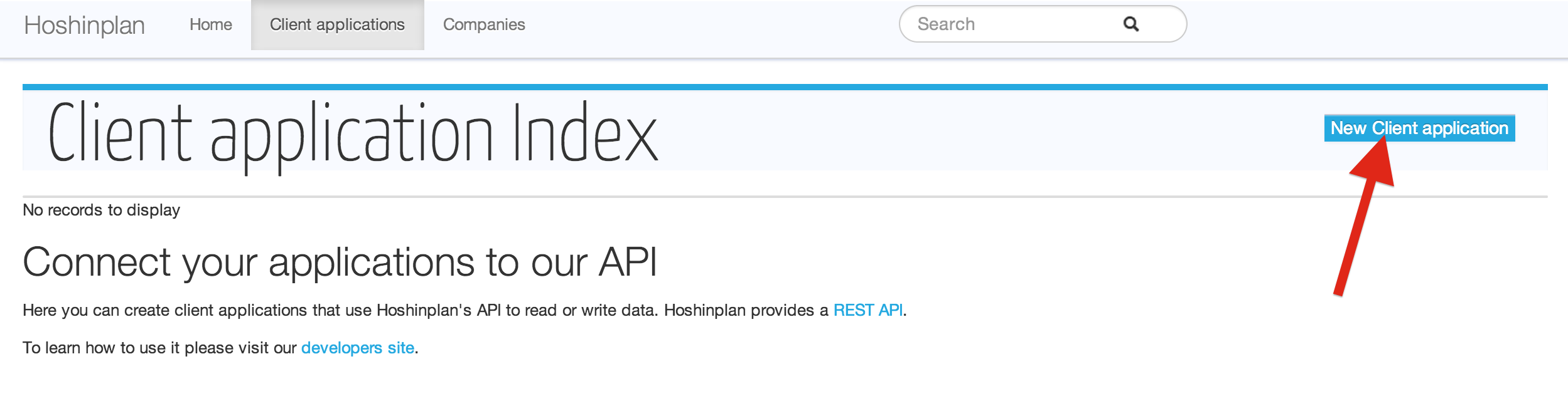 New Client Application